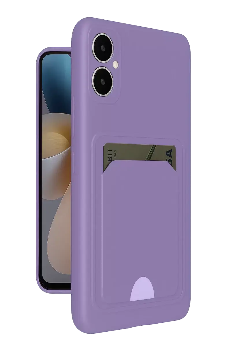 Newface Samsung Galaxy A05 Kelvin Kartvizitli Silikon - Lila