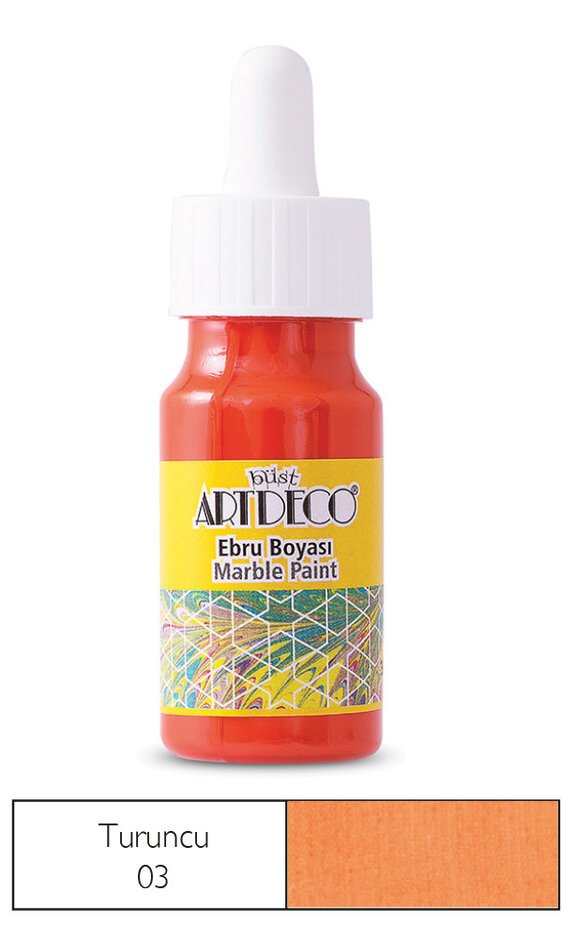 Ebru Boyası 30ml - Turuncu