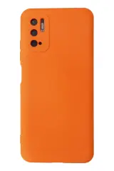 Newface Xiaomi Redmi Note 10 5g Kılıf Nano İçi Kadife Silikon - Turuncu