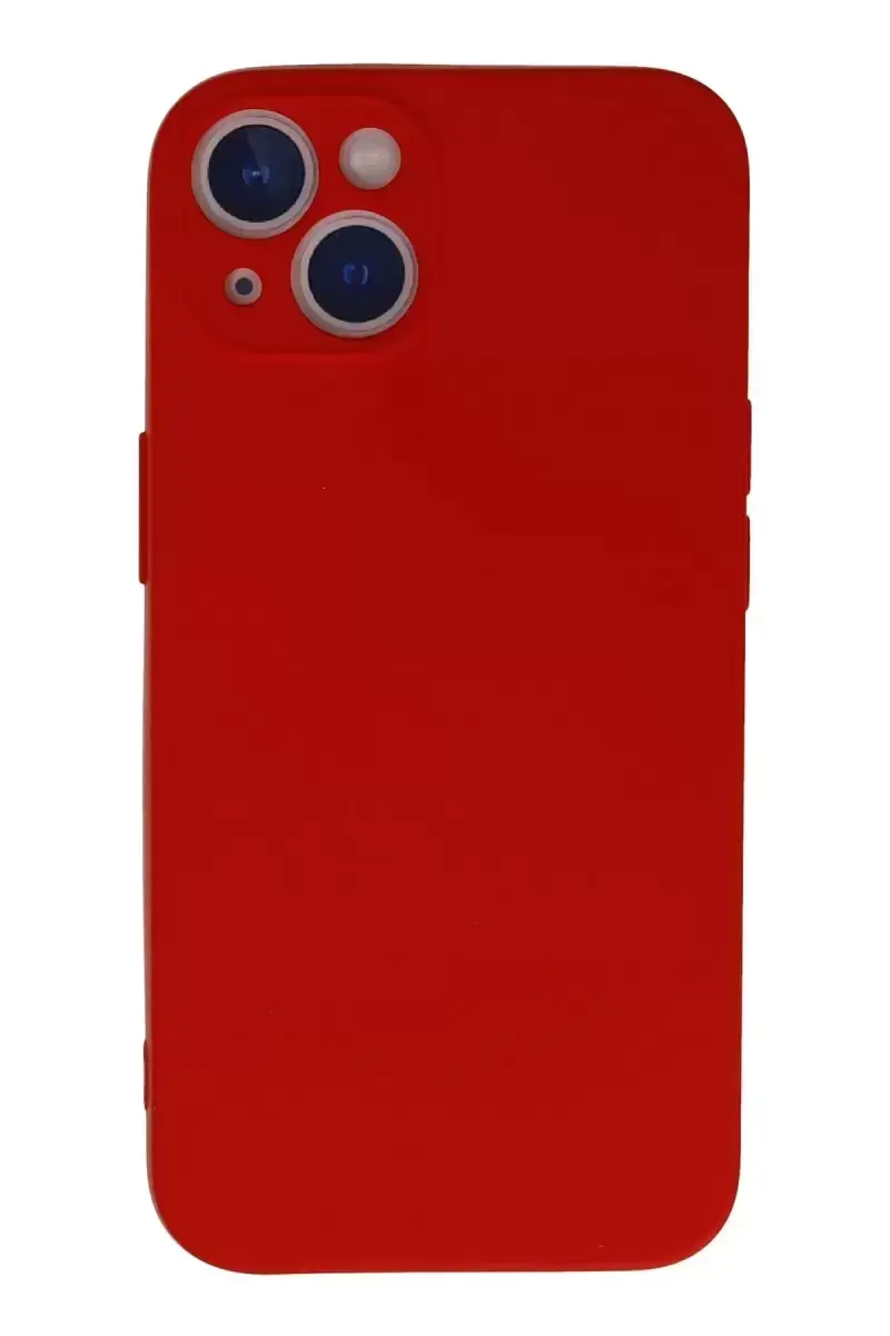 Newface İphone 13 Mini Kılıf Nano İçi Kadife Silikon - Kırmızı