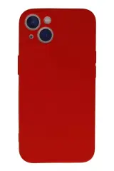 Newface İphone 13 Mini Kılıf Nano İçi Kadife Silikon - Kırmızı