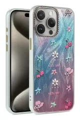 Newface İphone 15 Pro Max Kılıf Blade Aynalı Desenli Kapak - Desen 4