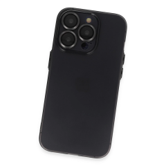 İphone 13 Pro Max Kılıf Luko Lens Silikon - Siyah