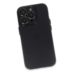 İphone 13 Pro Max Kılıf Luko Lens Silikon - Siyah
