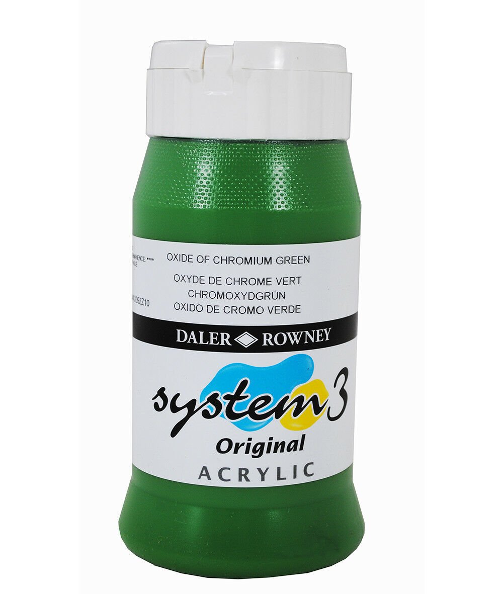 System 3 Akrilik Boya 500ml N:367 Oxide Of Chromium Green