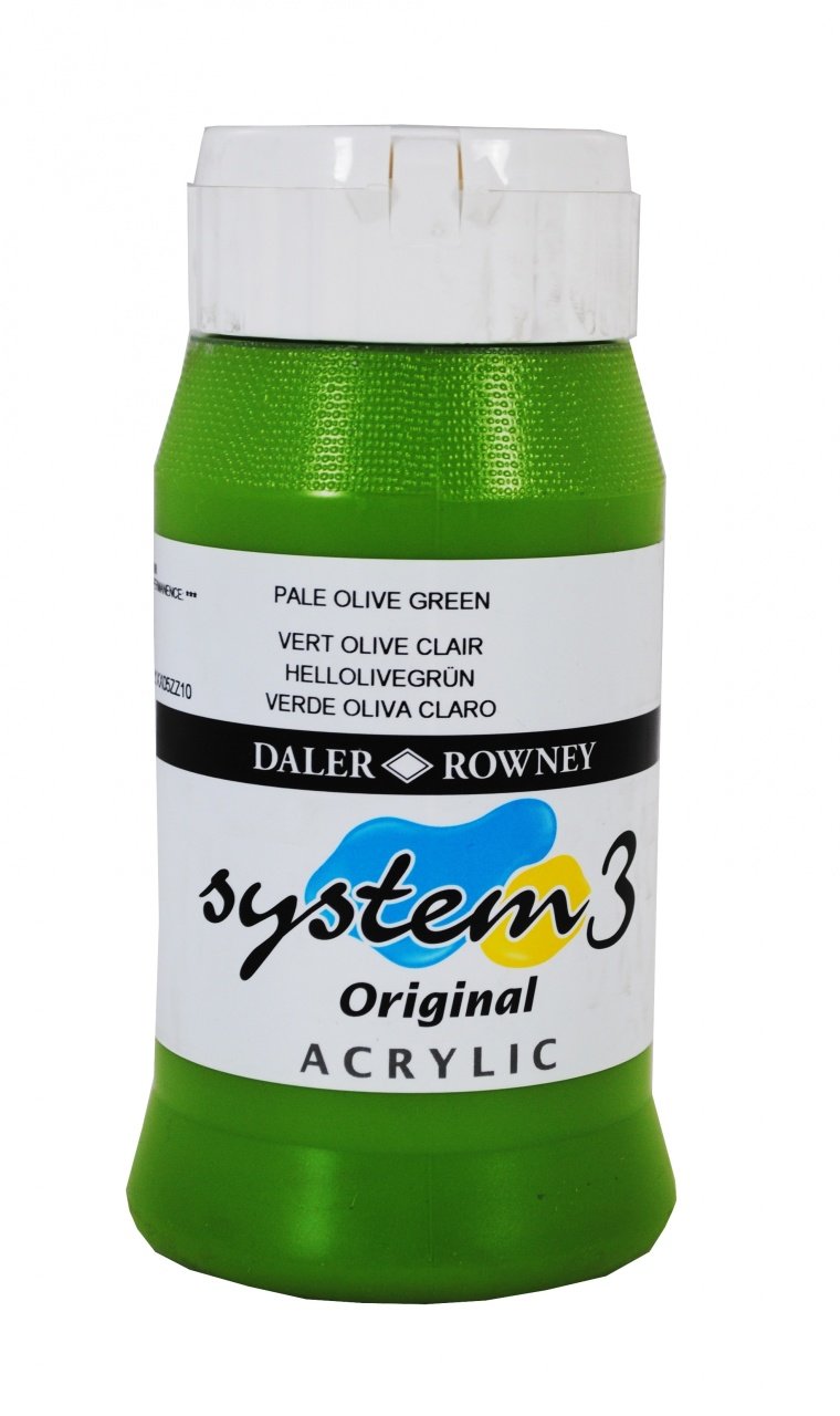 System 3 Akrilik Boya 500ml N:368 Pale Olive Green