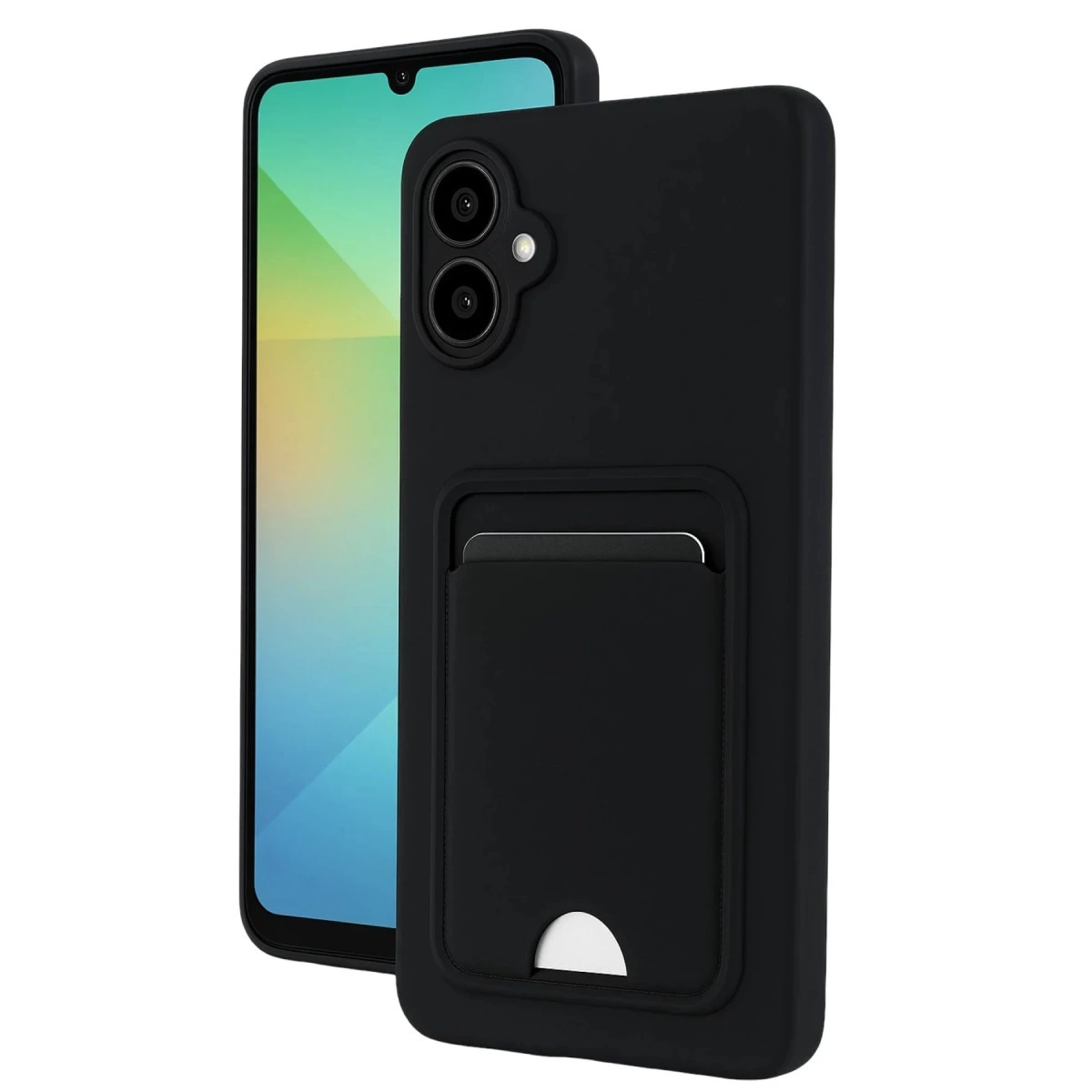 Samsung Galaxy A07 4g Kelvin Kartvizitli Silikon - Siyah