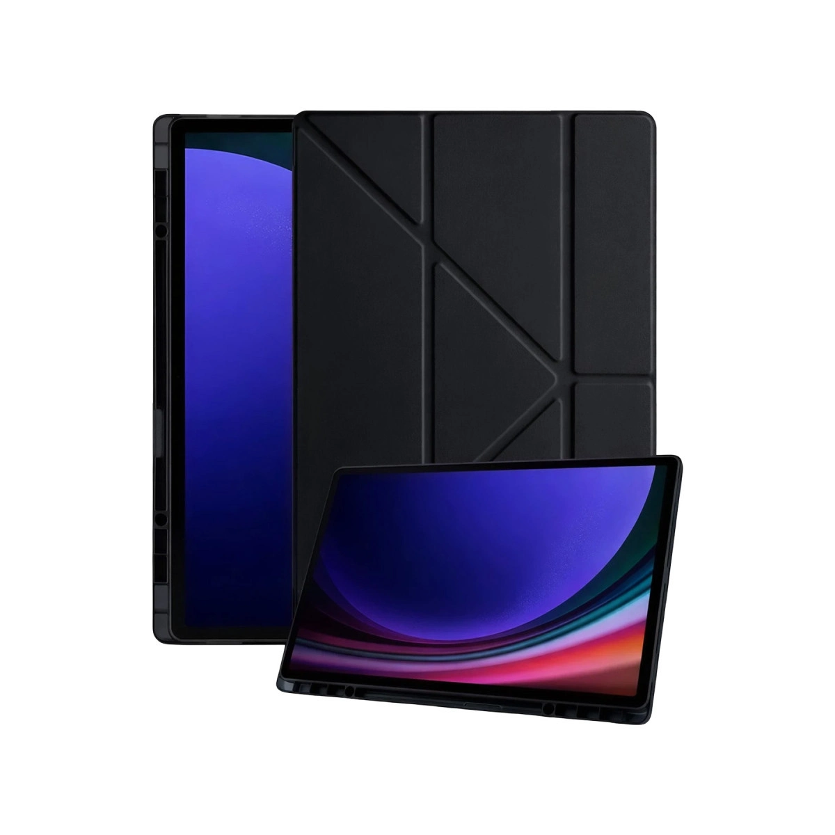 Samsung Galaxy Tab A11 Plus Kalemlikli Mars Tablet Kılıfı - Siyah