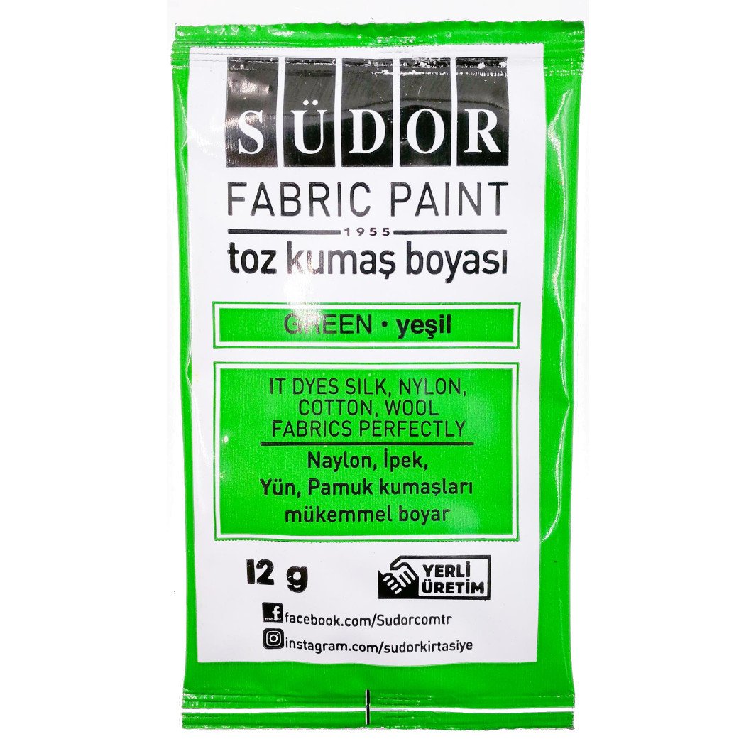 Toz Kumaş Boyası 12gr Yeşil
