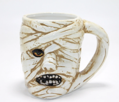 Antik Mısır Mumi (mummy) Figürlü 3d Kabartmalı Kupa Bardak Alk4897