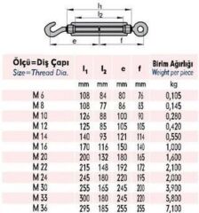 M8 Çektirme ( 4 Adet )