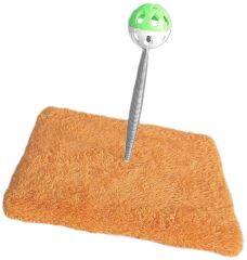 Yaylı Toplu Hacıyatmaz Kedi Aktivite Oyuncağı 16-20 cm Turuncu