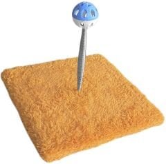 Yaylı Toplu Hacıyatmaz Kedi Aktivite Oyuncağı 16-20 cm Turuncu