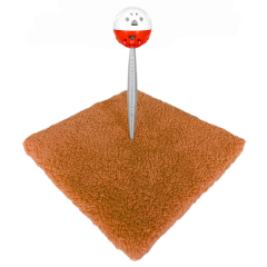 Yaylı Toplu Hacıyatmaz Kedi Aktivite Oyuncağı 16-20 cm Turuncu