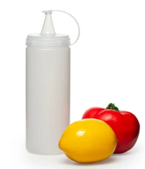 Şeffaf Sos Şişesi  - 400 Ml  (3 Adet )