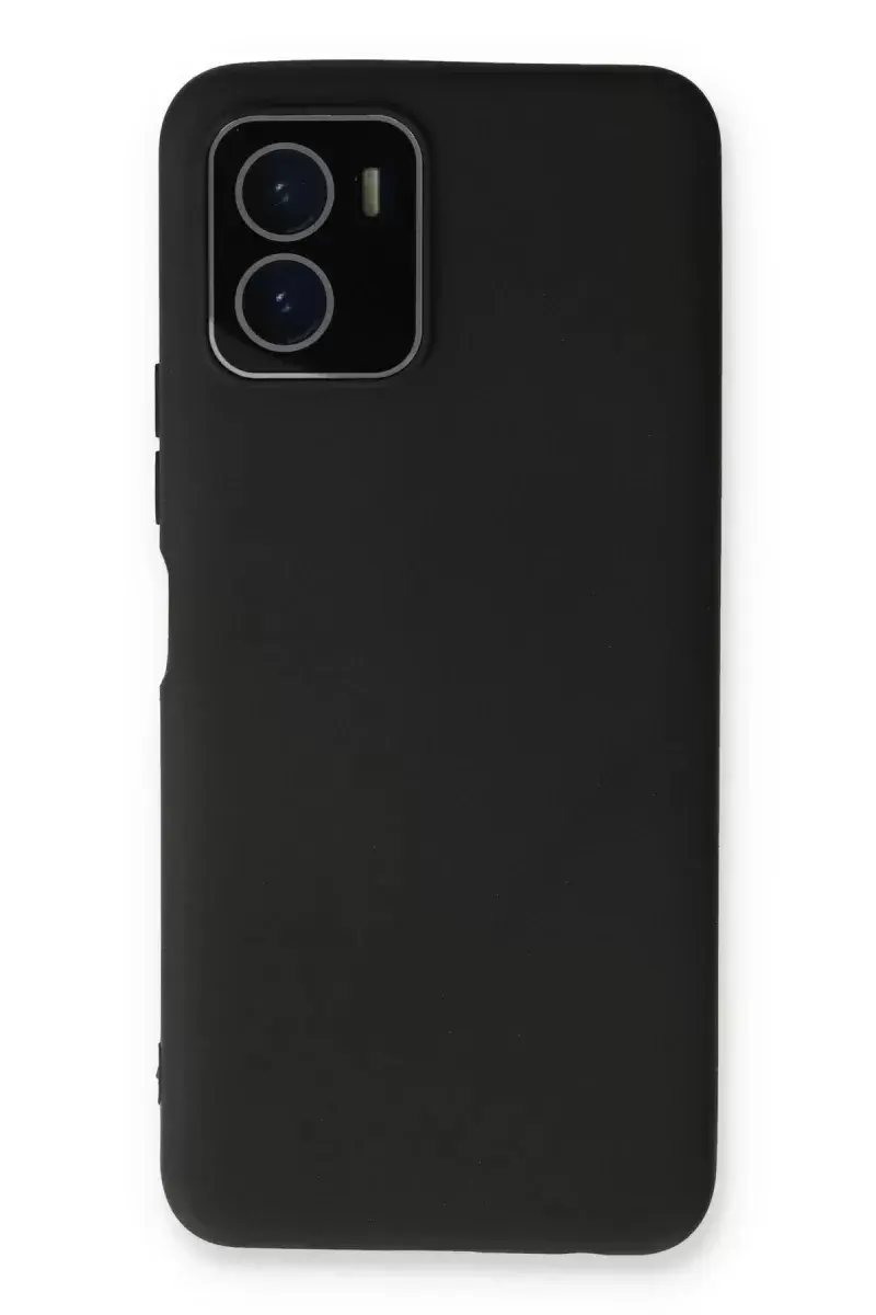 Newface Vivo Y15s Kılıf Lansman Glass Kapak - Siyah