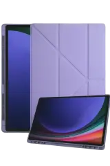 Newface Samsung Galaxy Tab A11 Plus Kalemlikli Mars Tablet Kılıfı - Lila