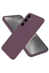Newface Samsung Galaxy A06 Kılıf First Silikon - Mürdüm