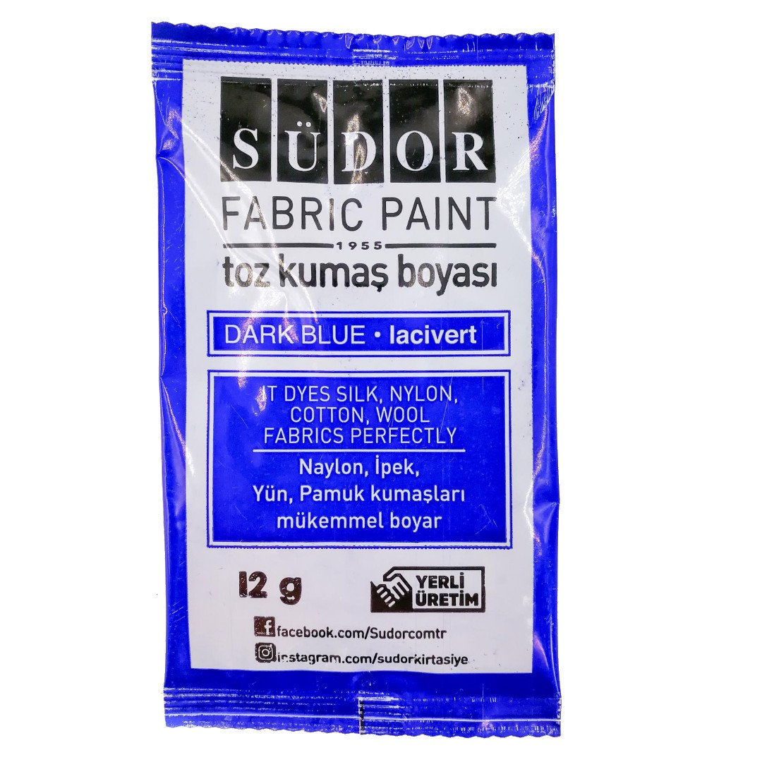 Toz Kumaş Boyası 12gr Lacivert