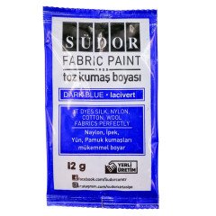 Toz Kumaş Boyası 12gr Lacivert