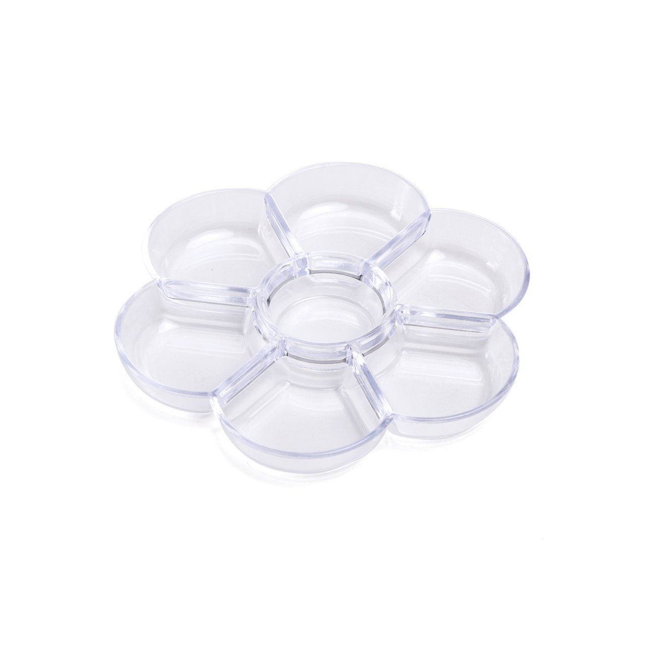 Plastik Palet - 6+1 Oluklu - Şeffaf - 17x17cm