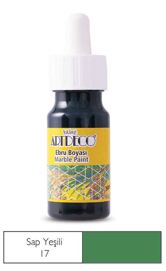 Ebru Boyası 30ml - Sap Yeşili
