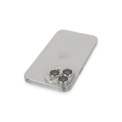 İphone 13 Pro Max Kılıf Luko Lens Silikon - Gümüş