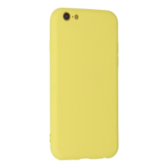 İphone 6 Plus Kılıf Nano İçi Kadife Silikon - Sarı