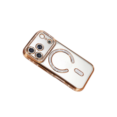 İphone 17 Pro Joke Simli Magneticsafe Kılıf - Turuncu