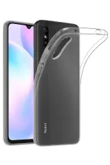Newface Xiaomi Redmi 9a Kılıf Lüx Şeffaf Silikon - Şeffaf