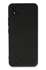 Newface Realme C11 2021 Kılıf Nano İçi Kadife Silikon - Siyah