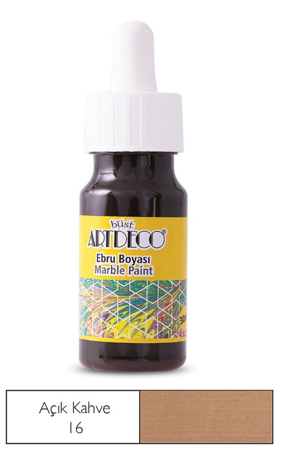 Ebru Boyası 30ml - Açık Kahverengi