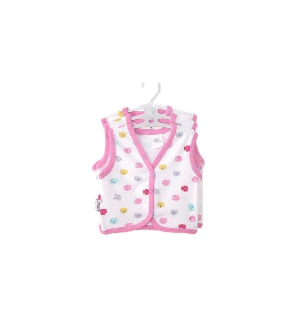 AyBaby AY677 Emoji Baskılı Yelek - Pembe