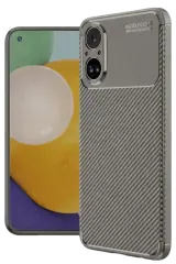 Newface Realme 12 Lite Kılıf Auto Focus Karbon Kapak - Gri