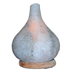 Damla Şekilli Doğal Kaya Tuzu Lambası Çankırı Kablolu Ampullü Beyaz 3-4 Kg