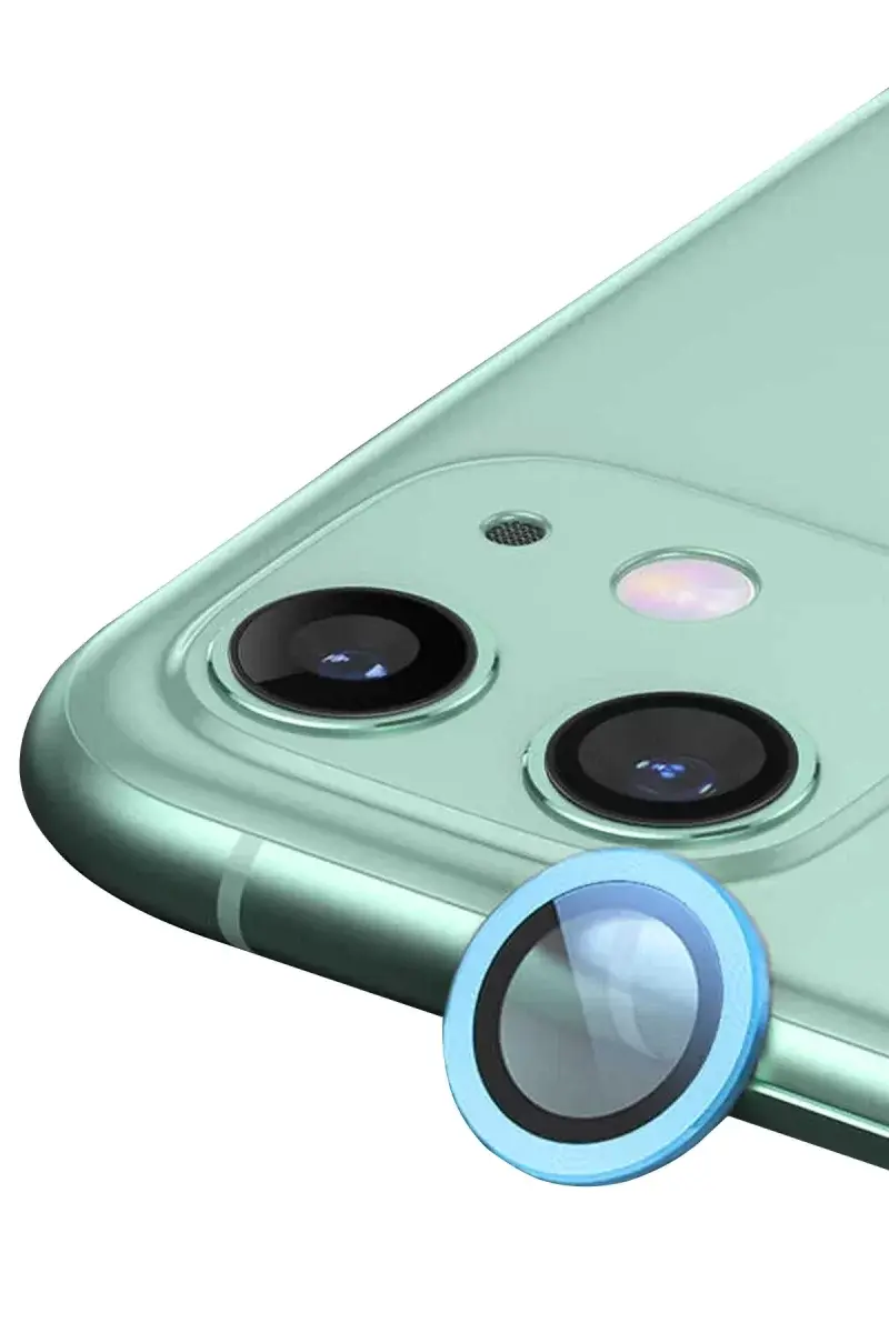 Newface İphone 11 Raze Metal Kamera Lens - Mavi