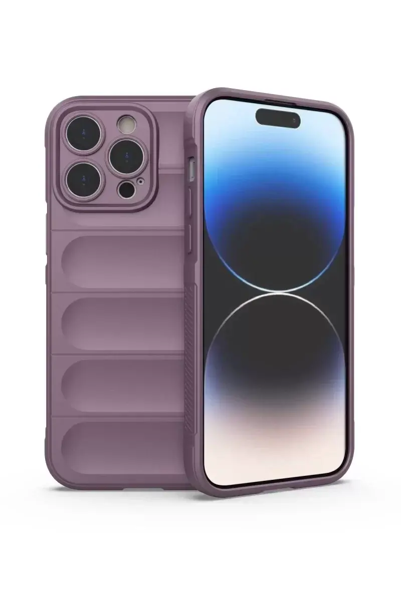 Newface İphone 13 Pro Max Kılıf Optimum Silikon - Mor