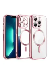 Newface İphone 13 Pro Max Kılıf Kross Magneticsafe Kapak - Rose