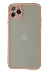 Newface İphone 12 Pro Max Kılıf Montreal Silikon Kapak - Pembe