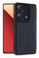 Newface Xiaomi Redmi Note 13 Pro 4g Kılıf Flip Cover - Lacivert