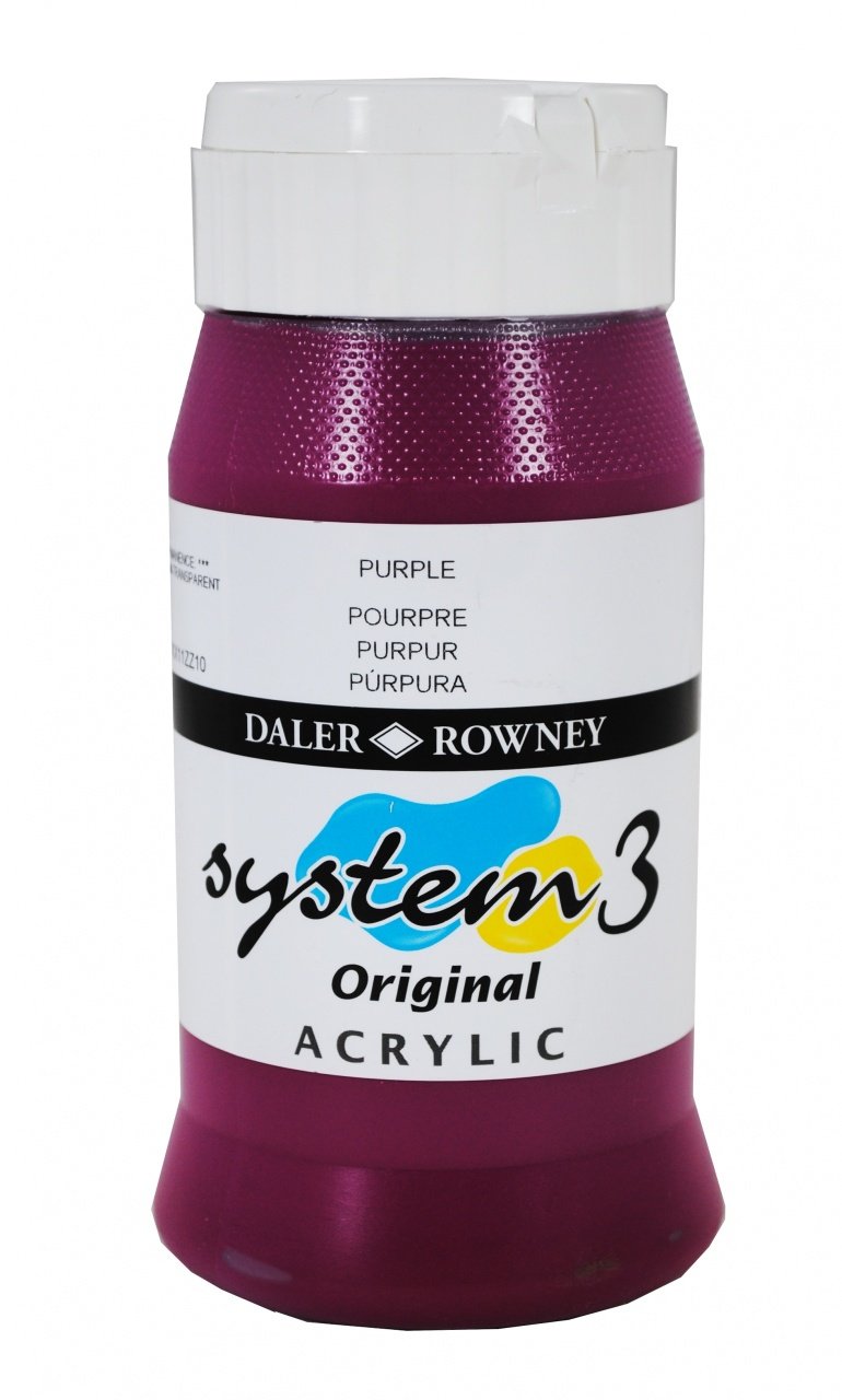 System 3 Akrilik Boya 500ml N:433 Purple