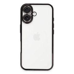 İphone 16 Plus Kılıf Razer Lensli Silikon - Siyah