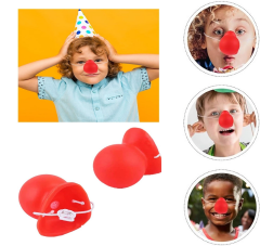 Kırmızı Renk Lastikli Burun Palyaço Burun