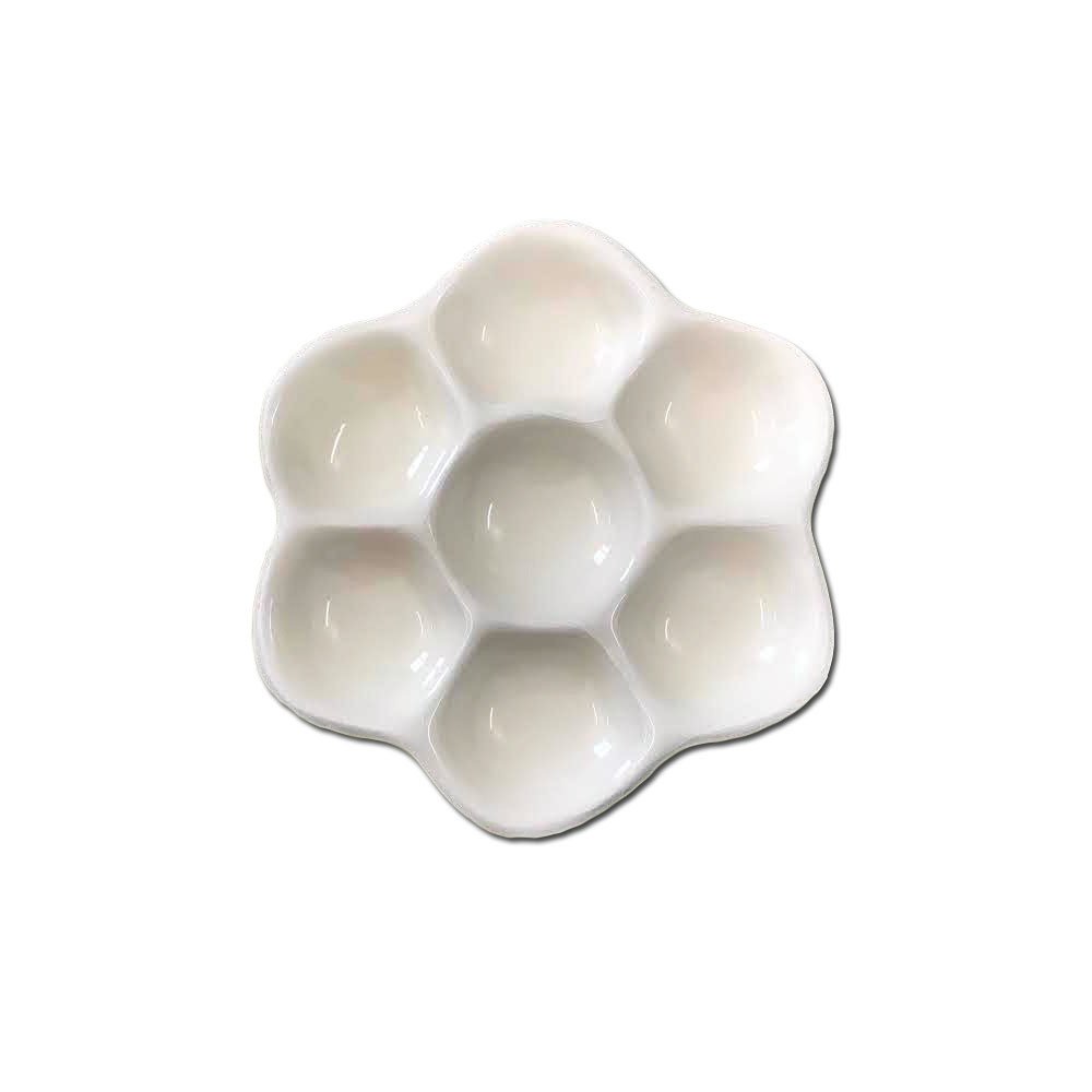 Porselen Palet 7 Oluklu - 8cm