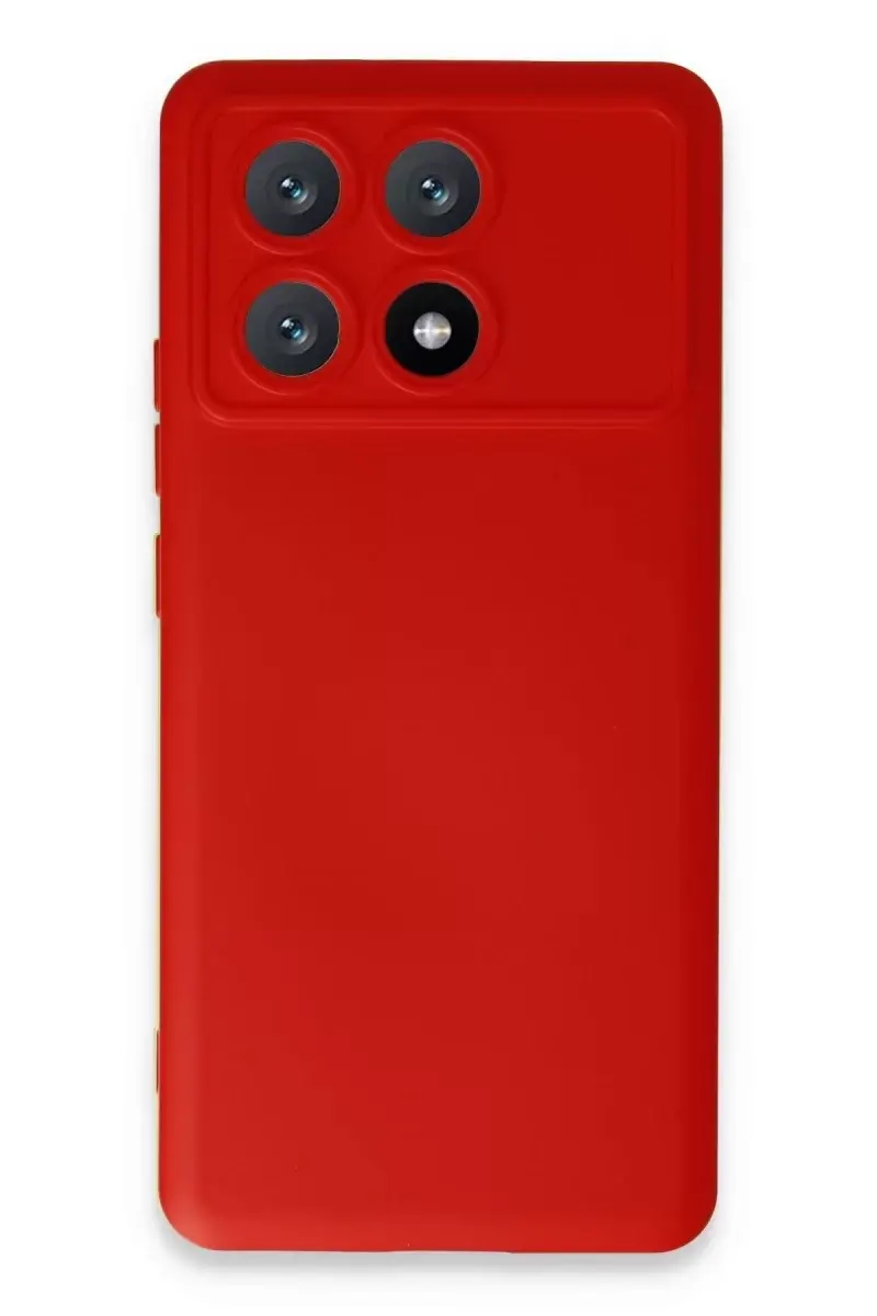 Newface Xiaomi Poco X6 Pro Kılıf Nano İçi Kadife Silikon - Kırmızı