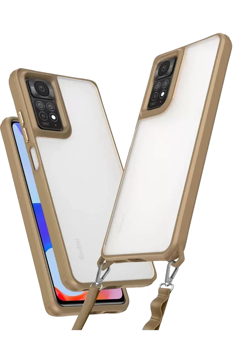 Newface Xiaomi Redmi Note 11 Pro Kılıf Penta Silikon Kılıf - Çöl Titanyum