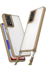 Newface Xiaomi Redmi Note 11 Pro Kılıf Penta Silikon Kılıf - Çöl Titanyum