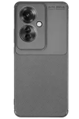 Newface Oppo Reno 11f Kılıf Auto Focus Karbon Kapak - Gri