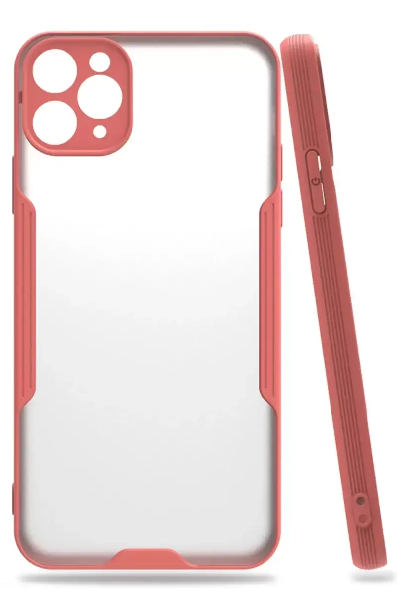 Newface Apple İphone 11 Pro Kılıf Platin Silikon - Pembe