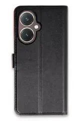 Newface Vivo Y27 Kılıf Trend S Plus Kapaklı Kılıf - Siyah